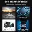 Car Dash Cam DVR Camera WiFi HD Night Vision Driving Recorder 24 Hours Phone Parking Monitoring 1080P Dual-lens HD Recorder