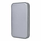 CD Holder,80 Capacity CD/DVD Case Holder Portable Wallet Storage Organizer Hard Plastic Protective Storage Holder for Car Travel(80 Capacity,Grey)