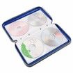 CD Holder,80 Capacity CD/DVD Case Holder Portable Wallet Storage Organizer Hard Plastic Protective Storage Holder for Car Travel(80 Capacity,Blue)