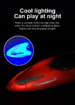 RH707 Remote Control Boat, Left and right 360 ° rotating double-sided driving light stunt boat 2.4G RC Boats Pool Toys for Adults and Kid?Red?