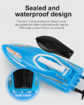 RH707 Remote Control Boat, Left and right 360 ° rotating double-sided driving light stunt boat 2.4G RC Boats Pool Toys for Adults and Kid?Blue?