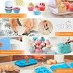 236pcs Baking Accessories with Storage Case Cupcake Cookie Frosting Fondant Bakery Set for Adults Beginners or Professional