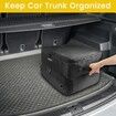 2 Layer Golf Trunk Organizer,Waterproof Car Golf Locker with Separate Ventilated Compartment for 2 Pair Shoes,Durable Golf Trunk Storage for Balls,Tees,Clothes,Gloves,Accessories,Golf Gifts (Black)