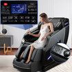 HOMASA 4D Massage Chair Zero Gravity Full Body Shiatsu Electric Recliner Heated Foot Massager Airbag Bluetooth Speaker Grey