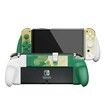 NeoGrip: an Ergonomic Grip Hard Shell with Replaceable Grips for Switch OLED and Regular Model - TOTK Limited Edition [White/Green]