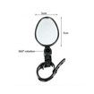 Bike Mirror 360 Degree Adjustable Rotatable Handlebar Mirror Riding Flat Oval Rearview Mirror for Bicycle Road Bike