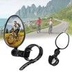 Bike Mirror 360 Degree Adjustable Rotatable Handlebar Mirror Riding Flat Oval Rearview Mirror for Bicycle Road Bike