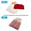 Transparent Shoe Bags for Travel Large Clear Shoes Organizers Storage Pouch with Rope for Men and Women (13 Pack)