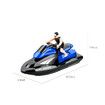 2.4G Rc Boat Motorcycle Speedboat 20 Km/H  Radio Remote Control High Speed Ship Water Game Gift For Kids Color Blue