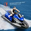 2.4G Rc Boat Motorcycle Speedboat 20 Km/H  Radio Remote Control High Speed Ship Water Game Gift For Kids Color Blue