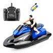 2.4G Rc Boat Motorcycle Speedboat 20 Km/H  Radio Remote Control High Speed Ship Water Game Gift For Kids Color Blue