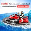 2.4G Rc Boat Motorcycle Speedboat 20 Km/H  Radio Remote Control High Speed Ship Water Game Gift For Kids Color Blue