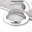 Kitchen Sink Strainer Stainless Steel, Kitchen Sink Drain Strainer, Sink Strainers with Large Wide Rim 4.5" Diameter for Kitchen Sinks (2 PCS)