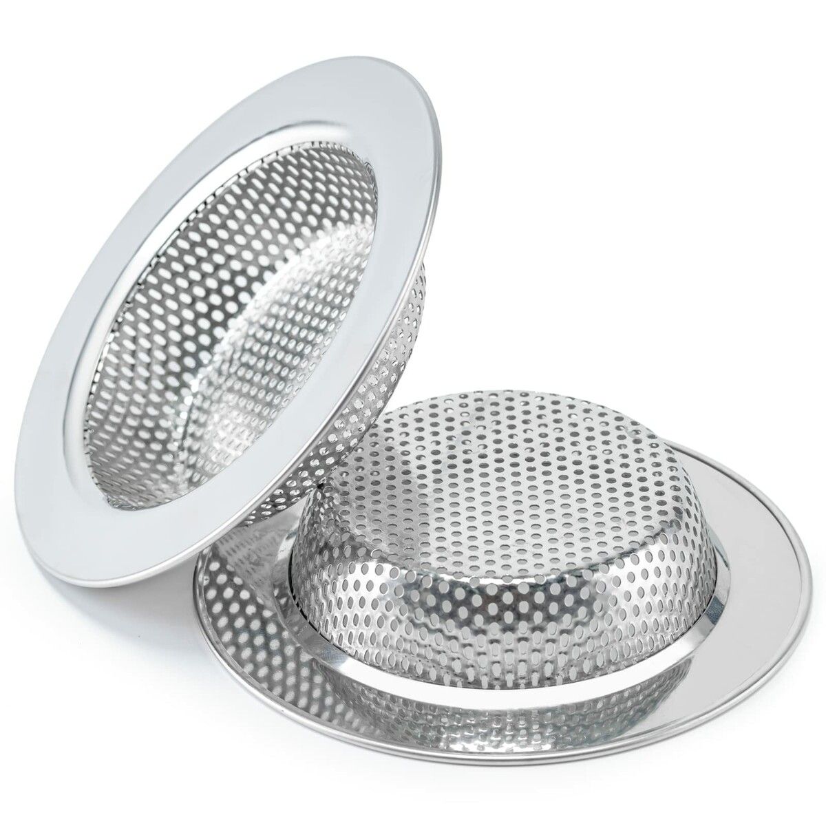 Sink Strainer for Most Kitchen Sink Drain Basket,Upgraded Double-Layer Safe Design Kitchen Sink Strainer (2 PCS,4.5 Inch)