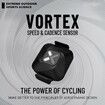 Vortex Cadence/Speed Sensor ANT+/Bluetooth Wireless Bike Computer RPM Sensor for Road Bike/Spinning Bike/MTB-2 Pack