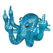 Garden Statue,Handmadeanimals Octopus Decor Miniature Ornaments 14x12 cm,Blue