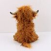 Brown Highland Cow, Realistic Soft Cuddly Farm Toy, Naturli Eco-Friendly Plush, 25CM