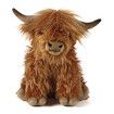 Brown Highland Cow, Realistic Soft Cuddly Farm Toy, Naturli Eco-Friendly Plush, 25CM