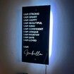 Affirmation Mirror-I Am Mirror-LED Light Up Mirror-Bedroom Decor-Wall Decor Mirror (30 x 15 cm)