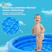 Garden Round Inflatable Baby Swimming Pool,Portable Inflatable Child/Children Little Pump Pool,Kiddie Paddling Pool Indoor&Outdoor Toddler Water Game Play Center for Kids/Girl/Boy (Blue)