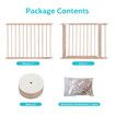 8 Panels Baby Playpen Gate Pen Playground Activity Centre Dog Pet Cat Safety Fence Enclosure Barrier Pine Wood Play Room Portable