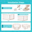 8 Panels Baby Playpen Gate Pen Playground Activity Centre Dog Pet Cat Safety Fence Enclosure Barrier Pine Wood Play Room Portable