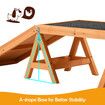 Dog Agility Ramp Toy Pet Obedience Training Equipment Obstacle Course Outdoor Play Walk Exercise Sports Wooden Arch Bridge