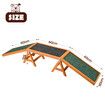 Dog Agility Ramp Toy Pet Obedience Training Equipment Obstacle Course Outdoor Play Walk Exercise Sports Wooden Arch Bridge