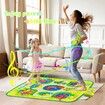 Dance Mat Toys For Girls Boys, Dinosaur Dance Pad with Led Lights 5 Game Modes Adjustable Volume Kids Dance Toys, Christmas Birthday Gifts for Girls Boys