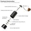 Hand Coffee Grinder Capacity 25g with Adjustable CNC Stainless Steel Conical Burr for Aeropress Drip Coffee French Press