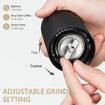 Hand Coffee Grinder with Adjustable Grind Setting Stainless Steel S2C Conical Burr Coffee Grinder for Espresso- Black