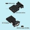 VGA to HDMI Adapter, VGA to HDMI Video Converter Adapter VGA Male to Female HDMI