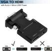 VGA to HDMI Adapter, VGA to HDMI Video Converter Adapter VGA Male to Female HDMI