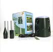 Ultrasonic Outdoor Solar Animal Repeller with 3-Side Motion Activated Flashing Lights for Cat Raccoon Rabbit Deer