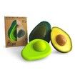 Avocado Huggers Silicone Reusable Avocado Savers with Pit Storage,BPA Free,Dishwasher Safe Holder,Large & Small Set (2pc)