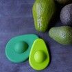 Avocado Huggers Silicone Reusable Avocado Savers with Pit Storage,BPA Free,Dishwasher Safe Holder,Large & Small Set (2pc)