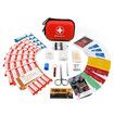 Mini First Aid Kit,100 Pieces Water-Resistant Hard Shell Small Case - Perfect for Travel,Outdoor,Home,Office,Camping,Hiking,Car (Red)