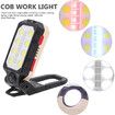 Emergency Flashlight LED Work Light USB Charged COB Inspection Lamp Foldable Emergency Light