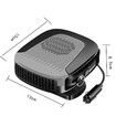 Portable Car Heater for Window Defroster Demister, Gray 12 V 2 and 1 Hot and Thermal Cooling Fan Ceramic Plug-in Cigarette Lighter for Car