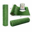 2x5M Artificial Grass Roll  Fireproof Fake Synthetic Turf Faux Lawn 10SQM Plastic Plant Mat Flooring Yarn Decor Olive 15mm 10 Pins