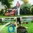 2x5M Artificial Grass Roll  Fireproof Fake Synthetic Turf Faux Lawn 10SQM Plastic Plant Mat Flooring Yarn Decor Olive 15mm 10 Pins