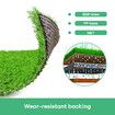 Artificial Grass 10SQM Fireproof Synthetic Turf Plant Fake Lawn Mat Yarn Faux Natural Plastic Flooring Carpet Decor 2x5m Roll 30mm 10 Pins