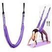 Waist Back Leg Stretch Strap for Stretching Back Bend Split Inversion Strap Gravity Yoga for Fitness Door Flexibility Trainer Beginner Gym Purple