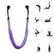 Waist Back Leg Stretch Strap for Stretching Back Bend Split Inversion Strap Gravity Yoga for Fitness Door Flexibility Trainer Beginner Gym Purple