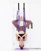 Waist Back Leg Stretch Strap for Stretching Back Bend Split Inversion Strap Gravity Yoga for Fitness Door Flexibility Trainer Beginner Gym Purple