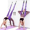 Waist Back Leg Stretch Strap for Stretching Back Bend Split Inversion Strap Gravity Yoga for Fitness Door Flexibility Trainer Beginner Gym Purple