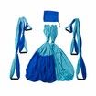 Aerial Yoga Swing Set Ultra Strong Antigravity Yoga Flying Sling Inversion Swing Tools with Extension Belt for Air Yoga Inversion Fitness Mixed Blue