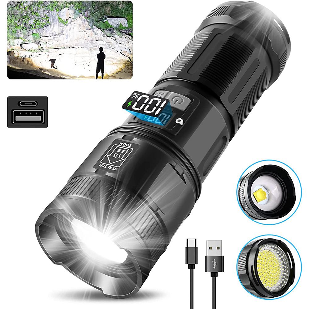 NiaoChao Super Bright LED Flashlight With COB Light – Ultra Bright & Compact