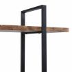 IHOMDEC 5-Tier Industrial Style Bookshelf Rustic Dark Brown