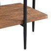 IHOMDEC Extra Long Console Sofa Table Rustic 135cmW Rustic Dark Brown